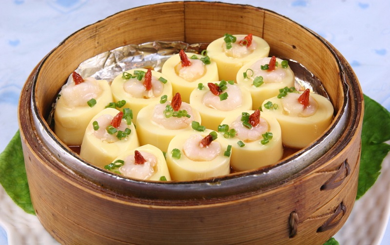 广州新东方烹饪学校_豆腐蒸虾仁